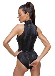 Боді Cottelli Collection Snake чорне M - мініатюра 6