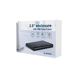 Кишеня зовнішня Gembird 2.5" USB3.1 alum black (EE2-U3S-6) - мініатюра 4