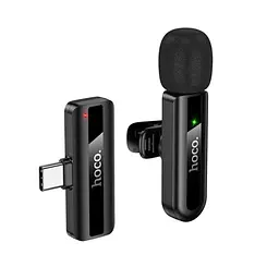 Мікрофон-петличка Hoco L20 Fair wireless microphone Type-C Black