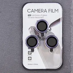 Захисне скло Metal Classic на камеру (у упак.) для Apple iPhone 14 Pro (6.1) / 14 Pro Max (6.7) Темно-Фіолетовий / Deep Purple - мініатюра 4