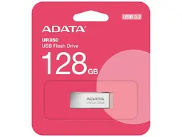 USB флеш накопичувач ADATA 128 GB UR350 Silver/Brown USB 3.2 (UR350-128G-RSR/BG) - мініатюра 5