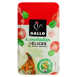 Макаронні вироби Gallo Ensaladas Hélices з томатами та шпинатом 450 г