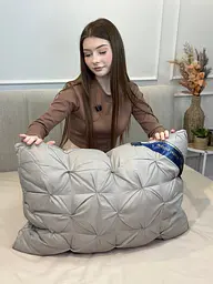 Подушка тісто з поліефірного волокна Hotel pillow 19535 50х70 см сіра - мініатюра 8