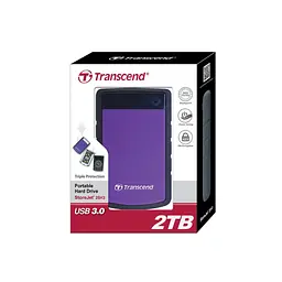 Transcend Портативний жорсткий диск 2TB USB 3.1 StoreJet 25H3 Фіолетовий - мініатюра 5