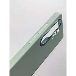 Оригінальний протиударний силіконовий чохол Samsung Silicone Case для Galaxy S25 Ultra Mint EF-PS938CMEGWW - мініатюра 4