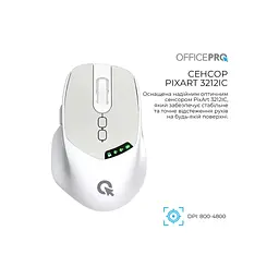 Мишка OfficePro M520W Wireless/Bluetooth White (M520W) - мініатюра 7