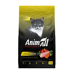 Сухий корм Animall Cat Chicken АнімАлл для котів зі свіжою куркою 12 кг