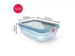 Харчовий контейнер Tefal OneClick 1.2 л (N1210710) - мініатюра 6
