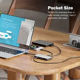 Порт-реплікатор Digitus USB-C > HDMI/2xUSB-A/USB-C/SD/MicroSD/RJ54, Travel (DA-70916) - мініатюра 11