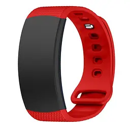 Силіконовий ремінець Primo для фітнес браслета Samsung Gear Fit 2/Fit 2 Pro (SM-R360/R365) Red L - мініатюра 2