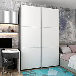 Шафа купе Doros G-Caiser Графіт/Білий 2 ДСП / 3 частини 200х60х240 (42005228) - мініатюра 3