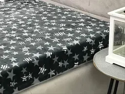 Плед Ecotton дитячий 110х140 см із мікрофібри Well Soft сірий Зірки (FL1607012) (21689) - мініатюра 2