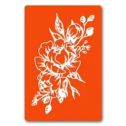 Трафарет для біо-тату Квіти Fresh Tattoo fx101-24*34см, розмір 24х34 см