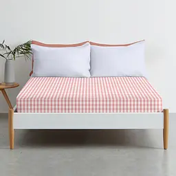 Простирадло на резинці в дитяче ліжечко Cosas Pink Check 60х120х12 см (PinkCheck_120) - мініатюра 2