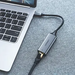 Перехідник USB 3.1 Type-C --> Ethernet RJ45 1000 Mb CM199 UGREEN Косм. Сірий - мініатюра 6