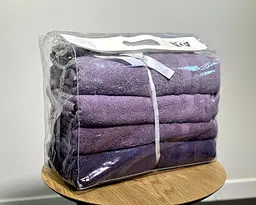 Набір махрових рушників 70х140 Ada Turkey 4 шт Violet