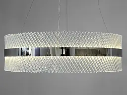 Люстра стельова LED Diasha 7002/800CH 105W, 5775 лм, кришталь, елегантний стиль для вітальні, коридору, спальні - мініатюра 3