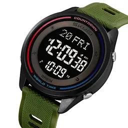 Чоловічий наручний годинник 2348AG Army Green Skmei acs0029992 - мініатюра 3