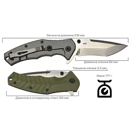Ніж Skif Griffin II SW Olive - мініатюра 9