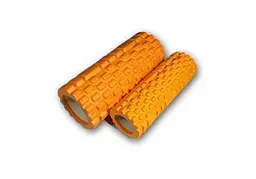 Масажний ролик EasyFit набір Grid Roller Double 33 см Помаранчевий (EF-7737s-5) - мініатюра 2