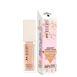 Коректор-консилер для обличчя Neverti Radiant Creamy Cover NP306, 104 Персиковий