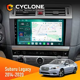 Штатна магнітола Subaru Legacy 2014-2020 Cyclone C9-013 4x64 DSP 4G Cyclone (НФ-00007447)