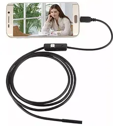 Камера Ендоскоп Android та PC Endoscope, гнучка USB-камера (100P) 2 метри - мініатюра 4