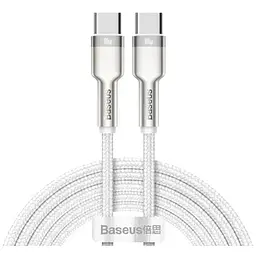 Кабель Baseus Cafule Metal Type-C to Type-C 100W (1m) (white)
