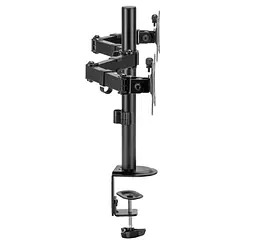 Настільний кронштейн для двох моніторів 17–32 дюймів OfficePro OPMA-102 Black - мініатюра 5