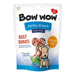 Ласощі для собак Bow wow снеки з яловичини у вигляді кісточки, 80 г