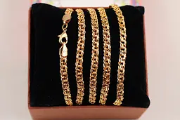 Ланцюг Xuping Jewelry круглий бісмарк 70 см 5 мм золотистий