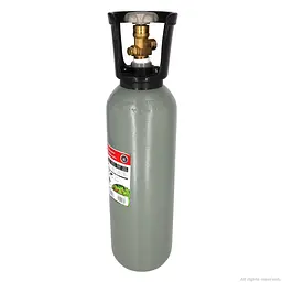 Балон CO2 з плоским дном Aqua Nova , метал, 5 л (NCO2-5L-GRAY) - мініатюра 3