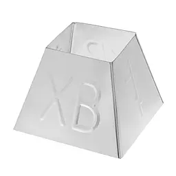 Форма великодня металева для сирної паски (мини) 0.3 кг, Metalworkshop Сірий 84573 - мініатюра 3