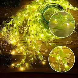 Гірлянда Роса з LED-підсвічуванням Зелена Верба ​​2, Тепле світло SF-56 - мініатюра 4