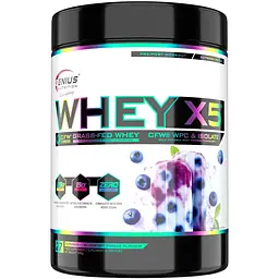 Протеїн Genius Nutrition Whey-X5 Blueberry freeze 900 г