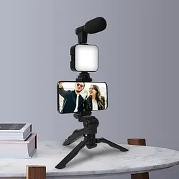 Комплект для влогінгу VIDEO-MAKING KIT AY49 для смартфона з перехідником Type-C • Набір блогера для телефону 4в1 AY-49 - мініатюра 4
