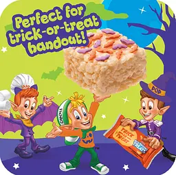 Рисові батончики Kellogg's Rice Krispies Treats Spooky Minis 60 шт, 660г - мініатюра 4