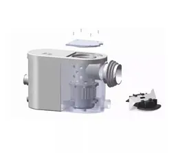 Каналізаційна установка SHIMGE WT 500B 0,5 кВт, Нmax 9 м, Qmax 125 л/хв - мініатюра 2