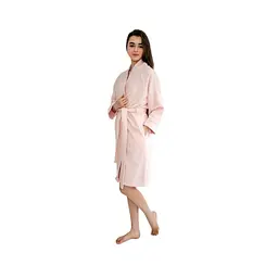 Халат махровий Irya - Nera pudra L/XL пудра - мініатюра 2