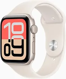 Смарт-годинник Apple Watch SE 3 GPS + Cellular 44mm Starlight Aluminium Case with Starlight Sport Band - M/L (MEPF4RK/A)