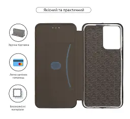 Чохол-книжка ArmorStandart G-Case для Motorola G55 5G Black - мініатюра 3
