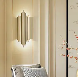 Дизайнерський настінний світильник Harmonic Gold Line F WS 17A/2 GD