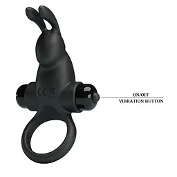 Ерекційне кільце - Pretty Love Vibrant Penis Ring I Black - мініатюра 6