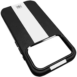 Шкіряний чохол Rally with MagSafe для Apple iPhone 17 Pro Max (6.9) Black / White - мініатюра 2