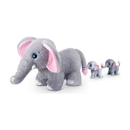 Інтерактивна іграшка Pets & Robo Alive Mama & Baby Surprise S1 Мама слониха з сюрпризом (9570) - мініатюра 2