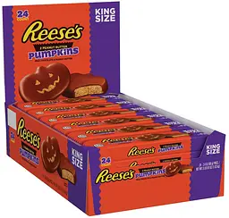 Шоколадні цукерки Reese's Milk Chocolate King Size Peanut Butter Pumpkins Halloween Candy 68 г - мініатюра 6
