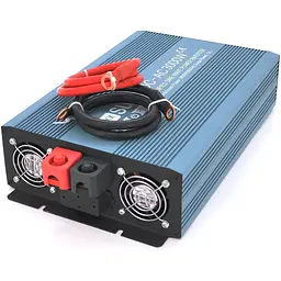 Інвертор напруги Mexxsun MXS-3000, 24V/220V, 3000W з правильною синусоїдою, 2 Shuko, клемні дроти, Q2 - мініатюра 2