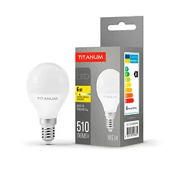 LED-лампа Titanum G45 6W E14 3000K (25680-000)