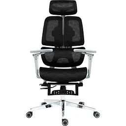Офісне крісло GT Racer B-2450 White/Black [125571] - мініатюра 6