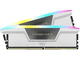 Модуль пам'яті Corsair 32 GB (2x16GB) DDR5 6000 MHz Vengeance RGB (CMH32GX5M2E6000C36W)